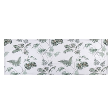 Caminho de Mesa Naturalle Limpeza Prática Tropical Verde 50cm x 1,50m