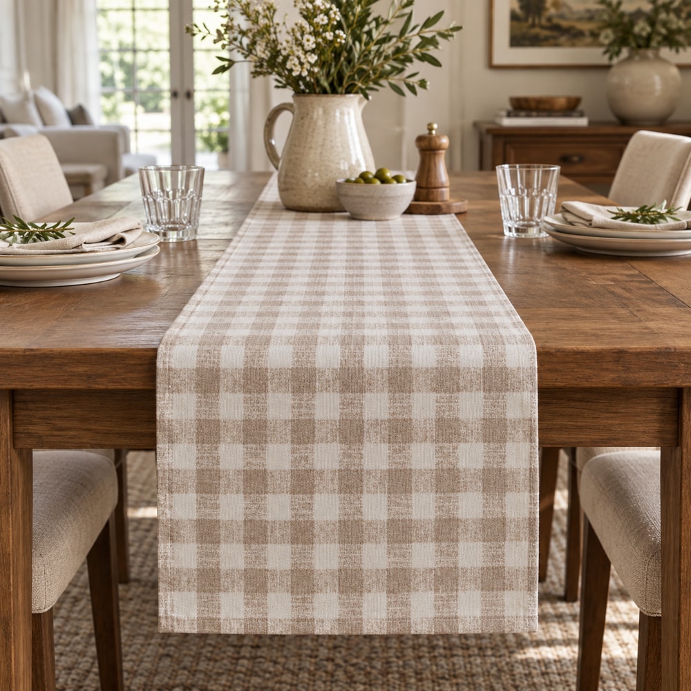 Caminho de Mesa Picnic Xadrez 39cm x 2,20m (1 peça)