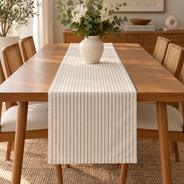 Caminho de Mesa Riviera Listra 39cm x 1,70m (1 peça)
