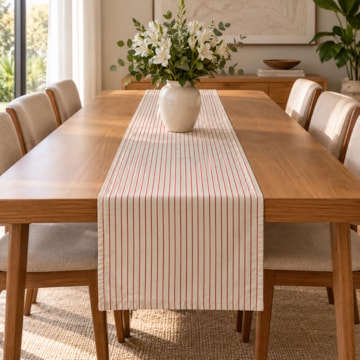 Caminho de Mesa Riviera Listra 39cm x 2,20m (1 peça)
