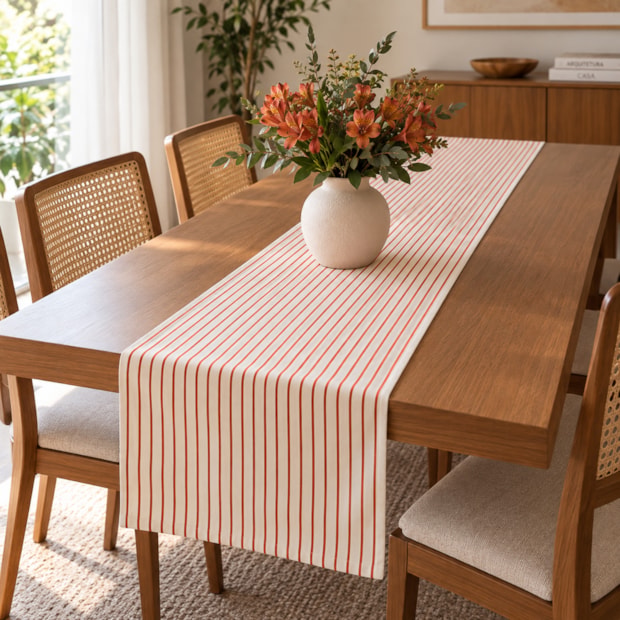 Caminho de Mesa Riviera Listra 39cm x 2,20m (1 peça)