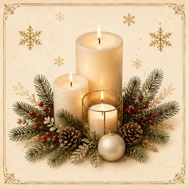 Capa de Almofada Belagio Natal Radiante com Cordonê e Zíper 50cm x 50cm (1 Peça)