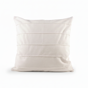 Capa de Almofada Boucle Lines Drapeada com Zíper 50cm x 50cm (1 peça)