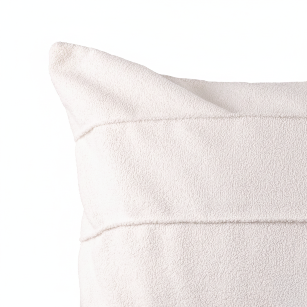 Capa de Almofada Boucle Lines Drapeada com Zíper 50cm x 50cm (1 peça)