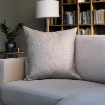 Capa de Almofada Estilo Linho Trellis com Zíper 43cm x 43cm (1 peça)