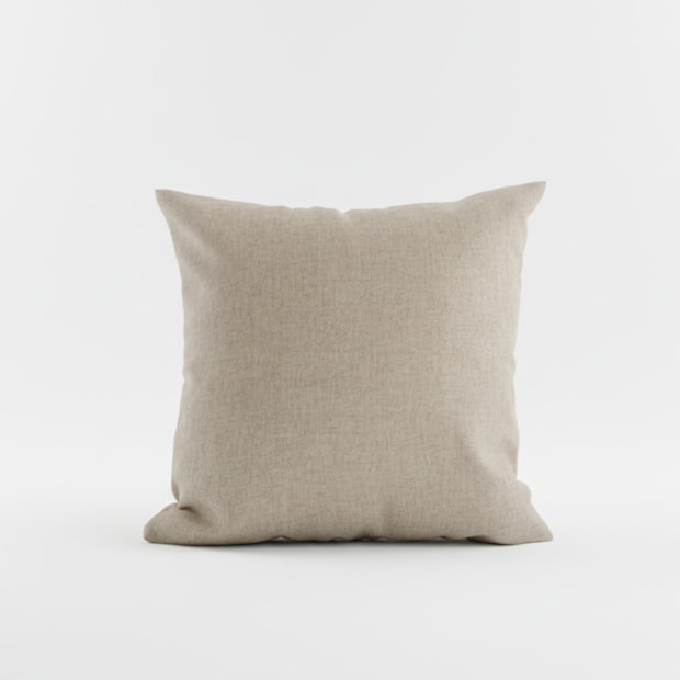 Capa de Almofada Textura de Linho com Zíper 50cm x 50cm (1 Peça)