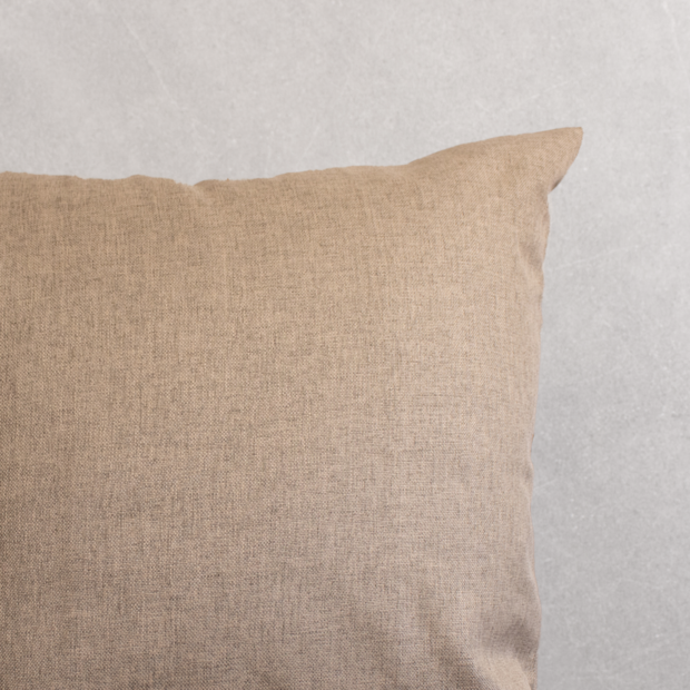 Capa de Almofada Textura de Linho com Zíper 50cm x 50cm (1 Peça)