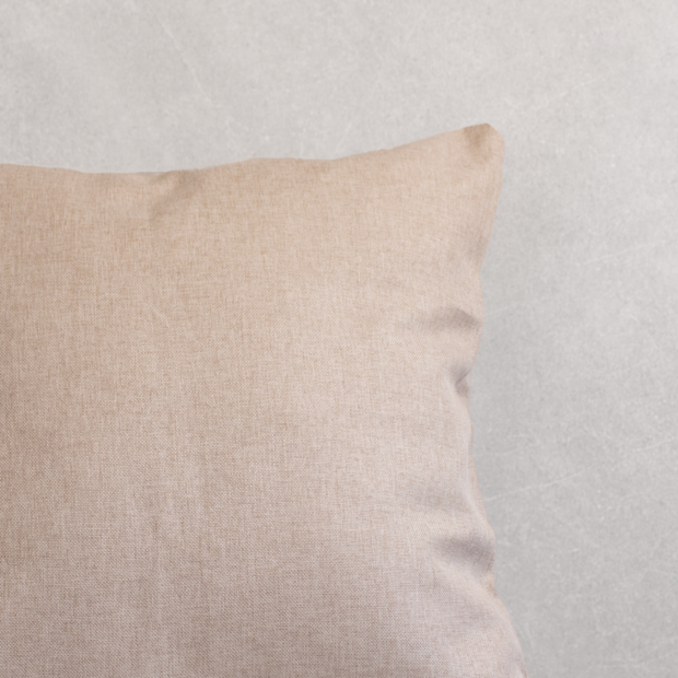 Capa de Almofada Textura de Linho com Zíper 50cm x 50cm (1 Peça)