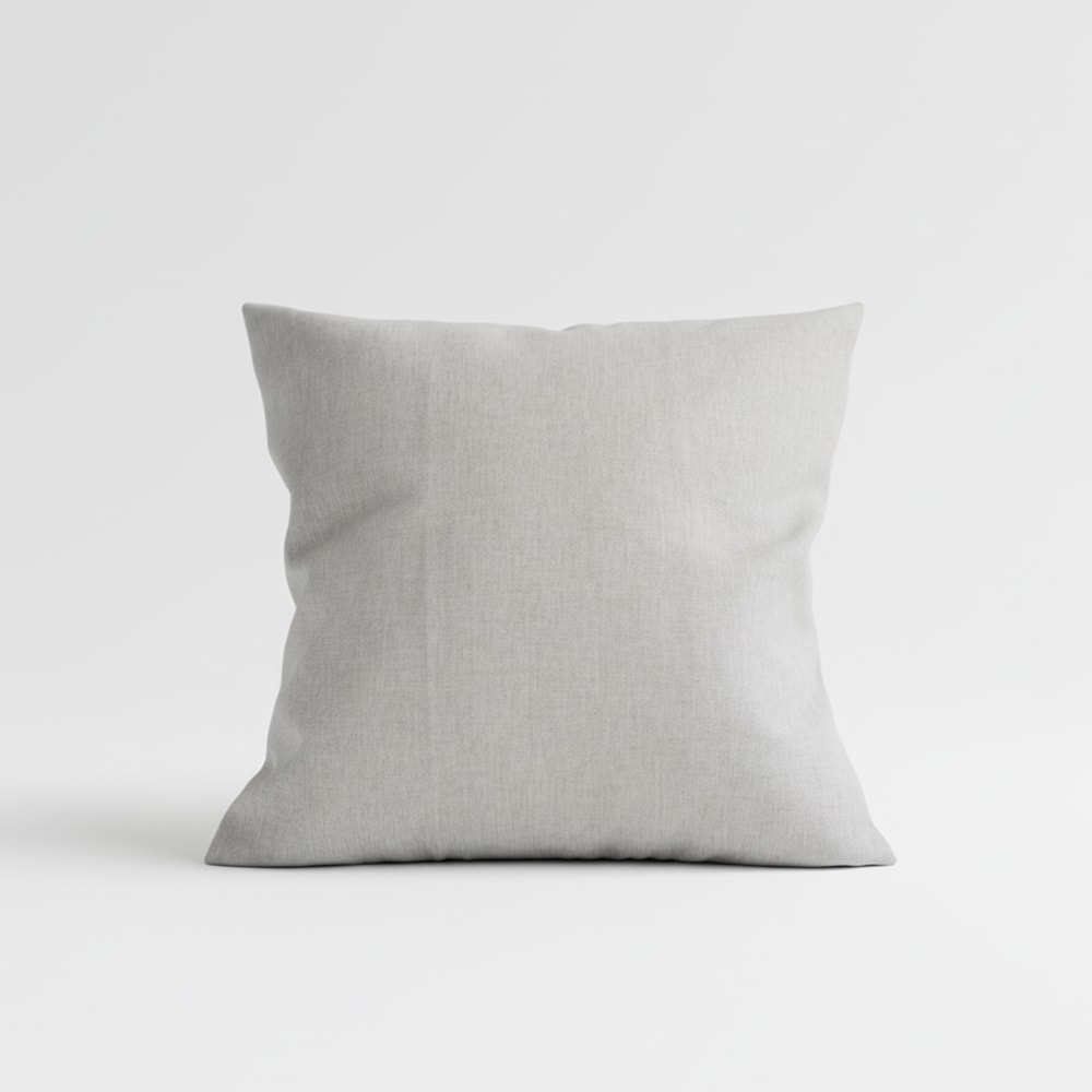 Capa de Almofada Textura de Linho com Zíper 50cm x 50cm (1 Peça)