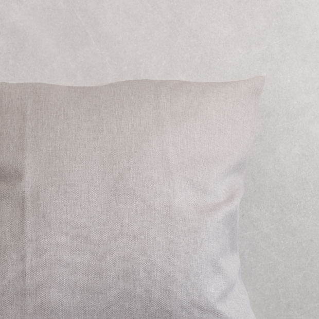 Capa de Almofada Textura de Linho com Zíper 50cm x 50cm (1 Peça)