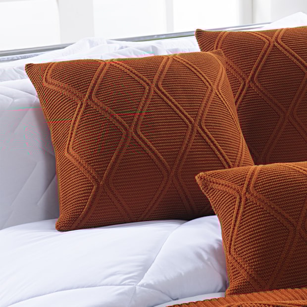 Capa de Almofada Toronto Tricot com Zíper 45cm x 45cm (1 peça)