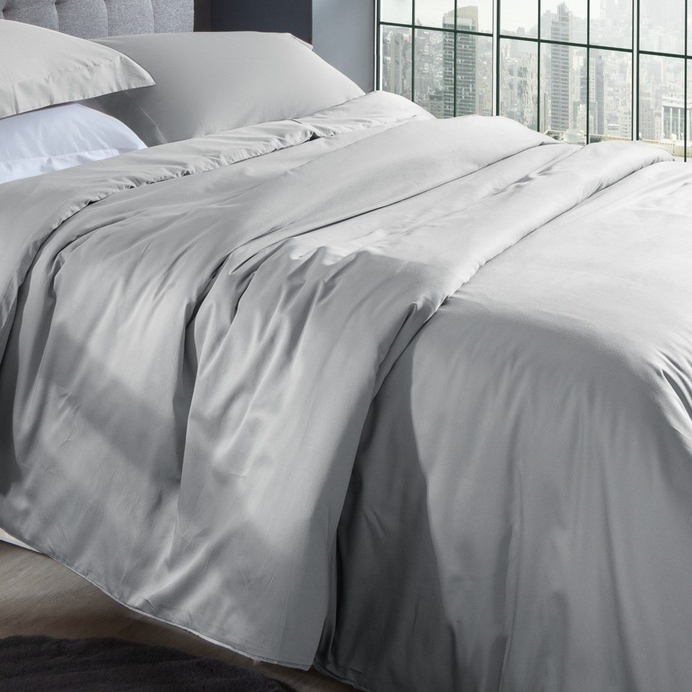 Capa para Edredom Duvet Casal Kacyumara Satinée 100% Algodão Egípcio Percal 300 Fios