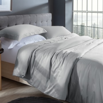 Capa para Edredom Duvet Queen Kacyumara Satinée 100% Algodão Egípcio Percal 300 Fios