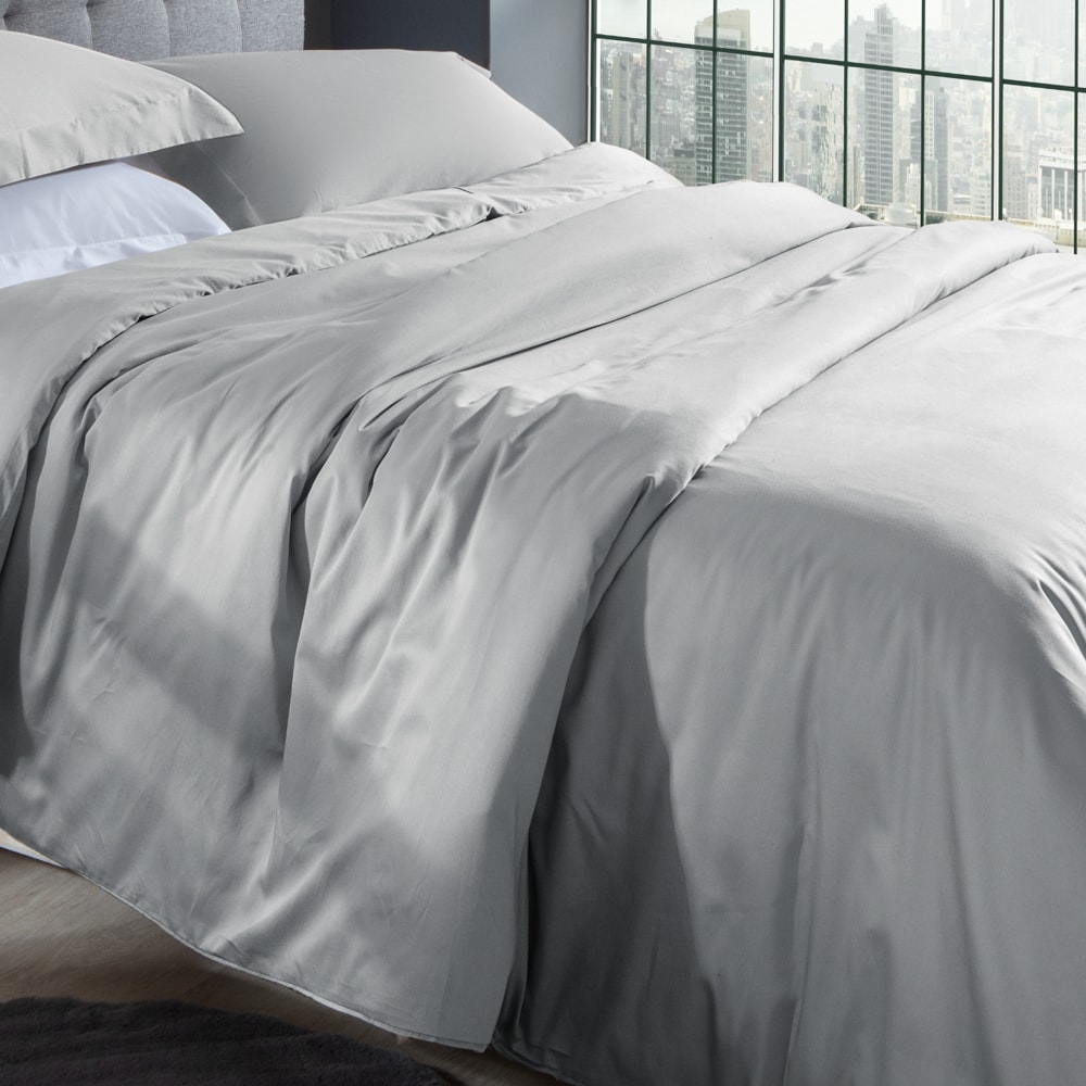 Capa para Edredom Duvet Queen Kacyumara Satinée 100% Algodão Egípcio Percal 300 Fios