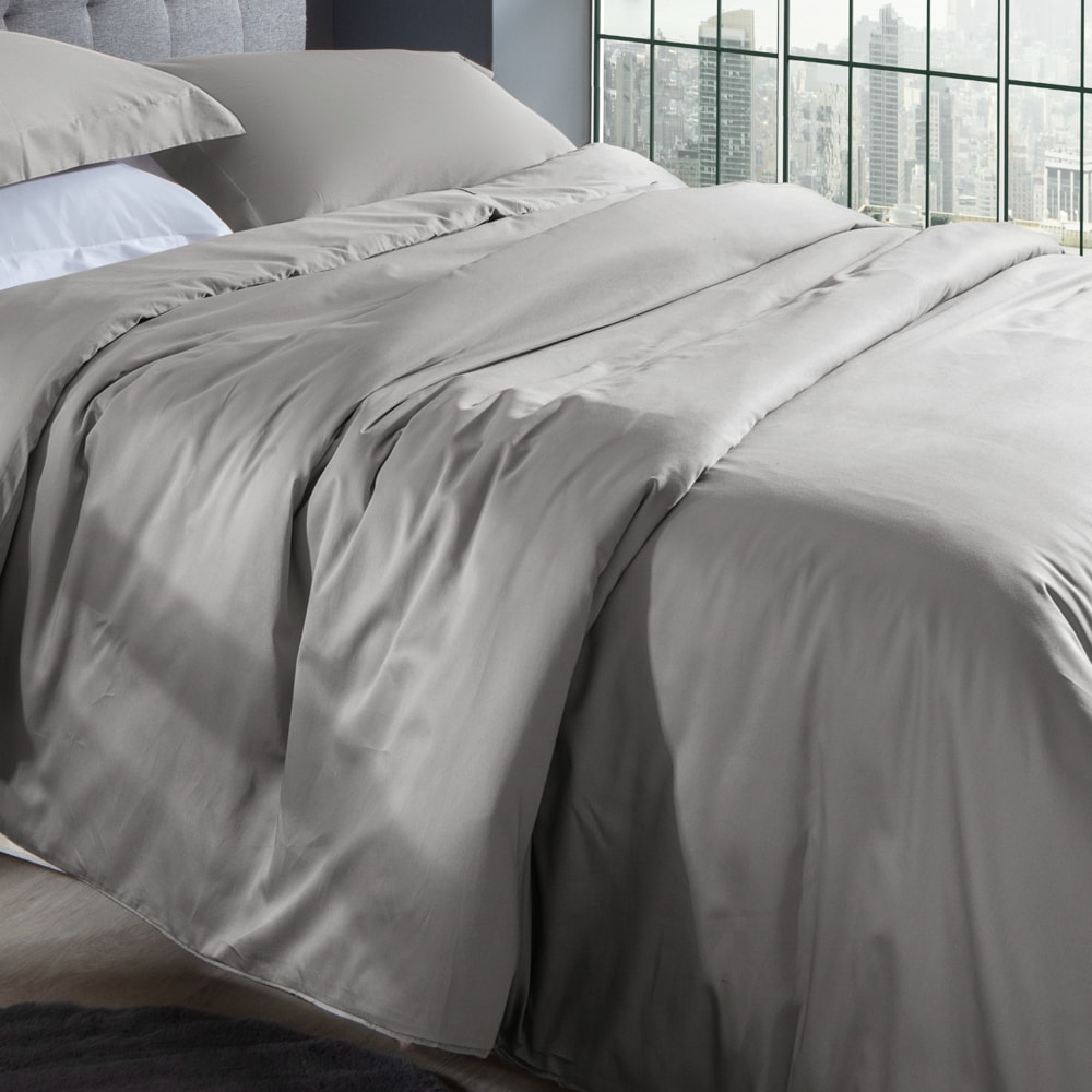 Capa para Edredom Duvet Queen Kacyumara Satinée 100% Algodão Egípcio Percal 300 Fios