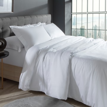 Capa para Edredom King Size Kacyumara Satinée 100% Algodão Egípcio Percal 300 Fios