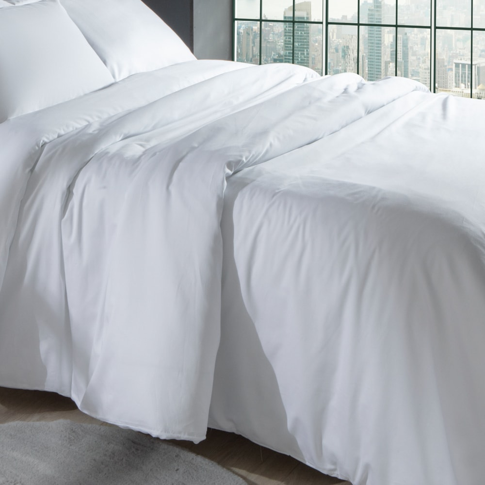 Capa para Edredom King Size Kacyumara Satinée 100% Algodão Egípcio Percal 300 Fios