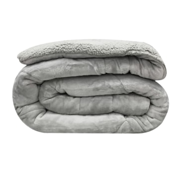 Coberdrom King Size Capetown Liso Microfibra Sherpa Dupla Face