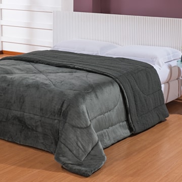 Coberdrom King Size Capetown Liso Microfibra Sherpa Dupla Face