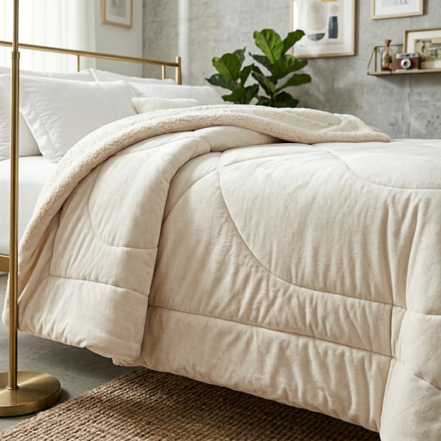 Coberdrom King Size Capetown Liso Microfibra Sherpa Dupla Face