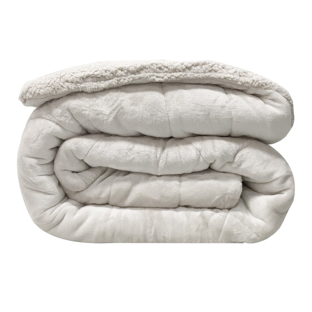 Coberdrom Queen Capetown Liso Microfibra Sherpa Dupla Face