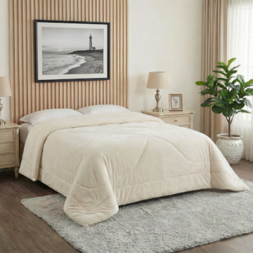 Coberdrom Queen Capetown Liso Microfibra Sherpa Dupla Face