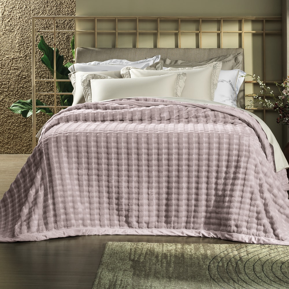 Cobertor Casal Altenburg Desert Aveludado Fleece Texturizado - Gramatura: 400g/m²