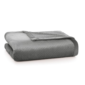 Cobertor King Size Karsten Eliot Microfibra Sherpa Flanel Efeito Jacquard