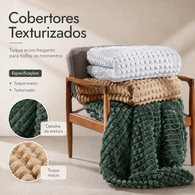 Cobertor Solteiro Dohler Eva Microfibra Flanelada - Gramatura: 350g/m²