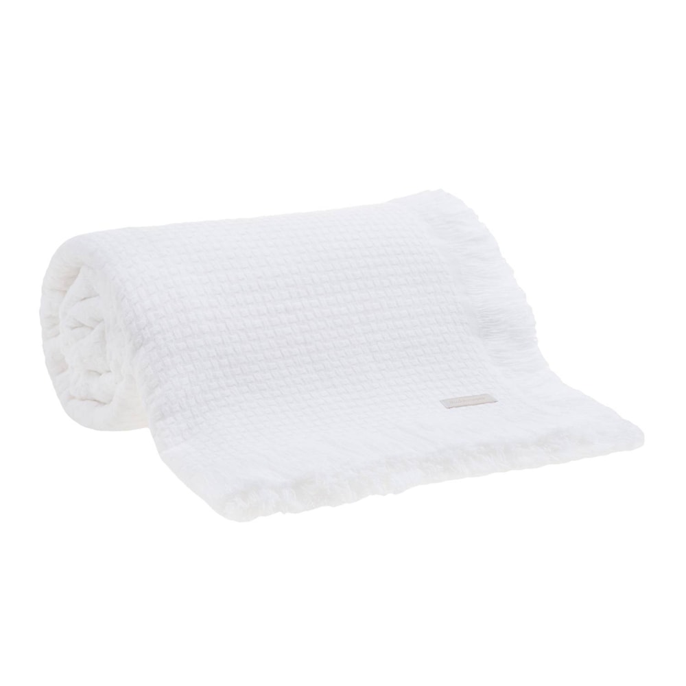 Colcha / Manta Casal Buddemeyer In Design 100% Algodão Penteado c/ Franjas