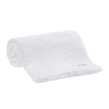 Colcha / Manta Queen Buddemeyer Medalhão 100% Algodão Penteado c/ Franjas