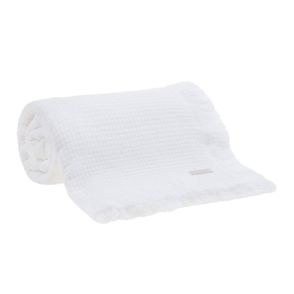 Colcha / Manta Solteiro Buddemeyer In Design 100% Algodão Penteado c/ Franjas