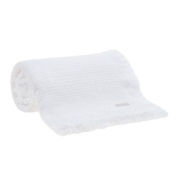 Colcha / Manta Solteiro Buddemeyer In Design 100% Algodão Penteado c/ Franjas