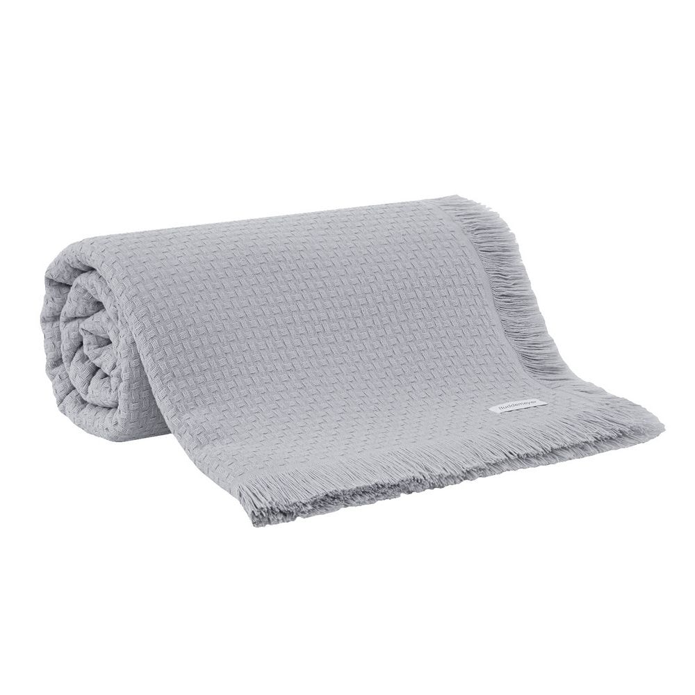 Colcha / Manta Solteiro Buddemeyer In Design 100% Algodão Penteado c/ Franjas