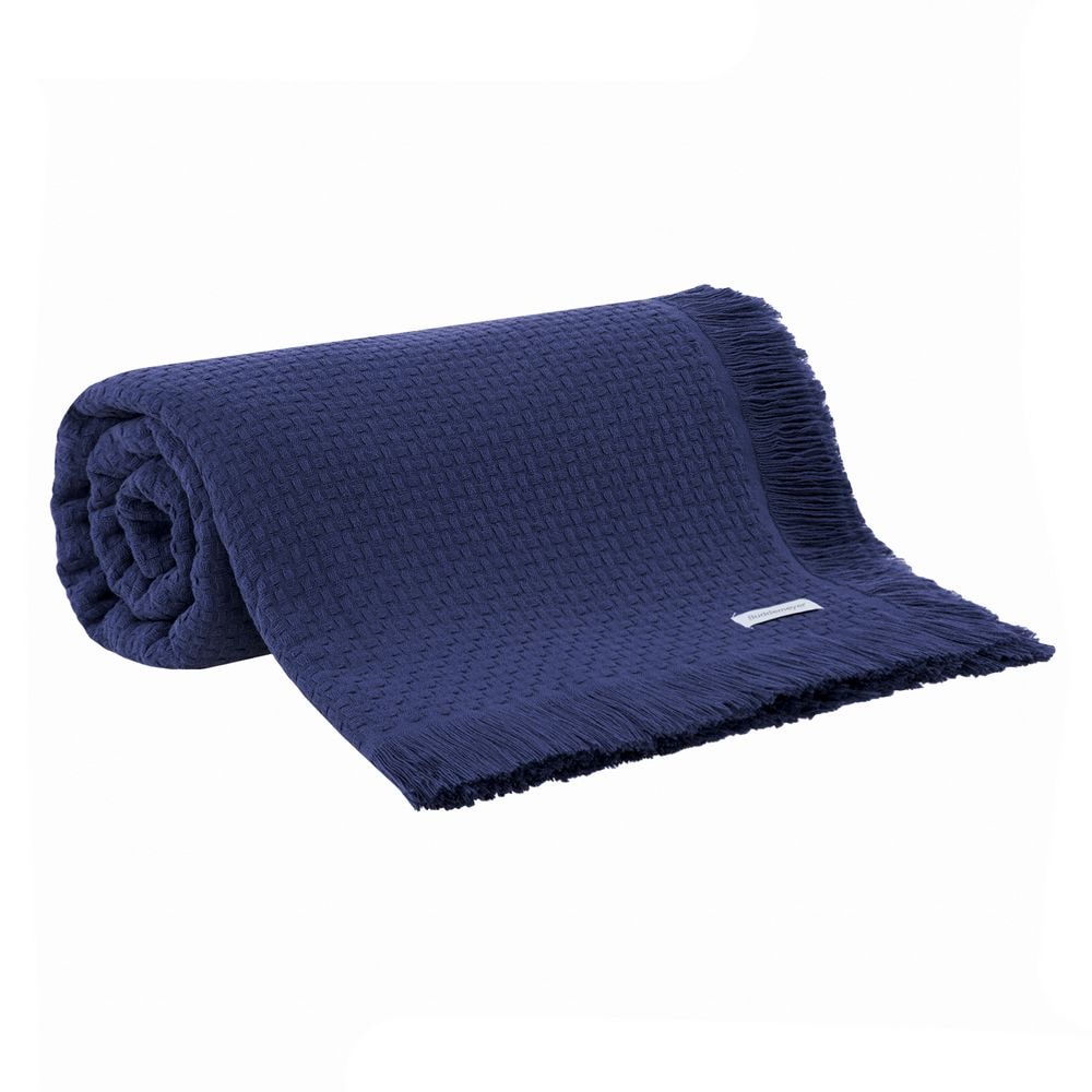 Colcha / Manta Solteiro Buddemeyer In Design 100% Algodão Penteado c/ Franjas