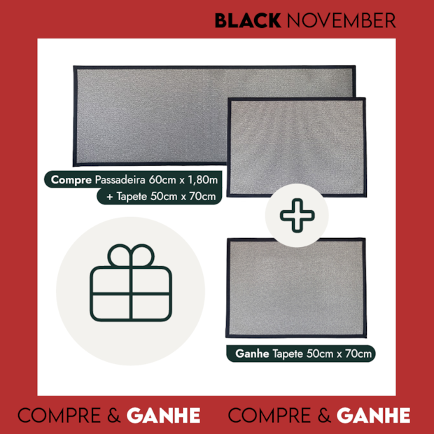 Compre & Ganhe - Kit Tapete 70cm + Passadeira 1,80m Kacyumara Multti (Ganhe +1 Tapete)