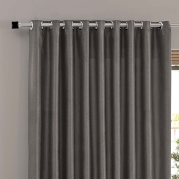 Cortina Corta Luz em tecido Bella Janela Blend com Ilhós 4,20m x 2,50m (Para Varão até 3 metros)