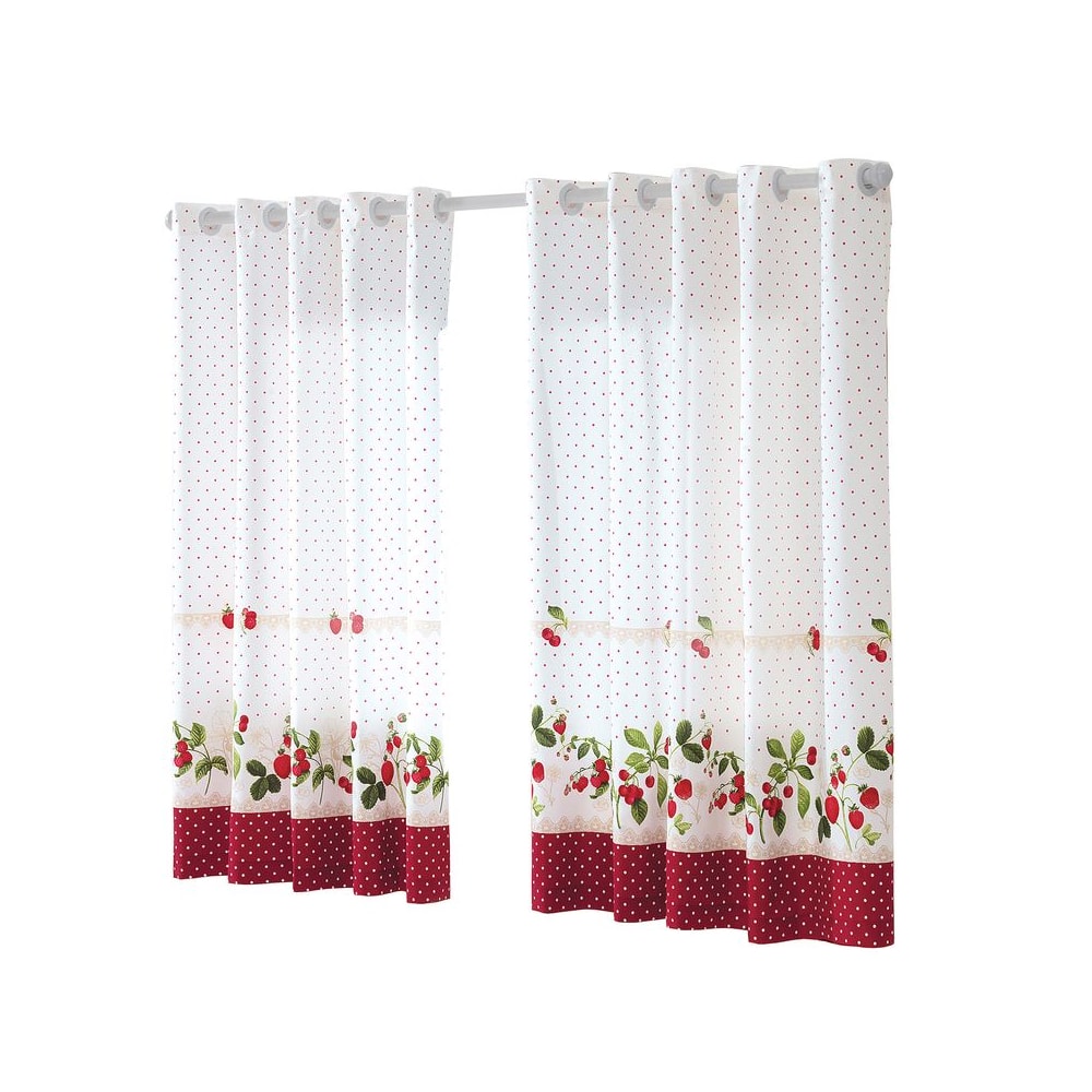 Cortina para Cozinha Dohler Iolanda com Ilhós 3,20m x 1,50m (para Varão de até 2 metros)