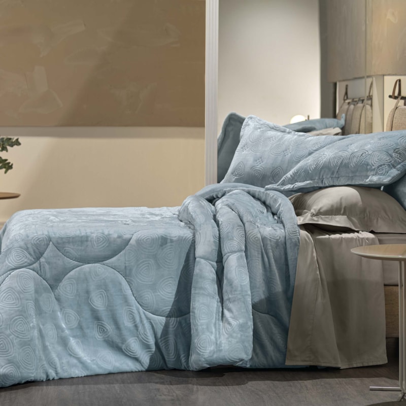 Edredom Casal Altenburg Blend Elegance Cloud Dupla Face Relevo Plush