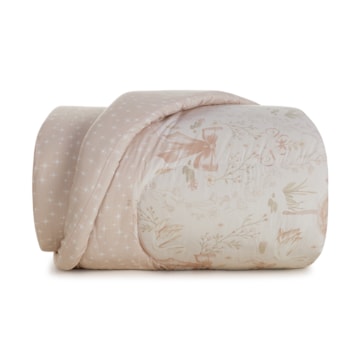 Edredom Casal Infantil Karsten Encantada Dupla Face 100% Algodão Percal 200 Fios