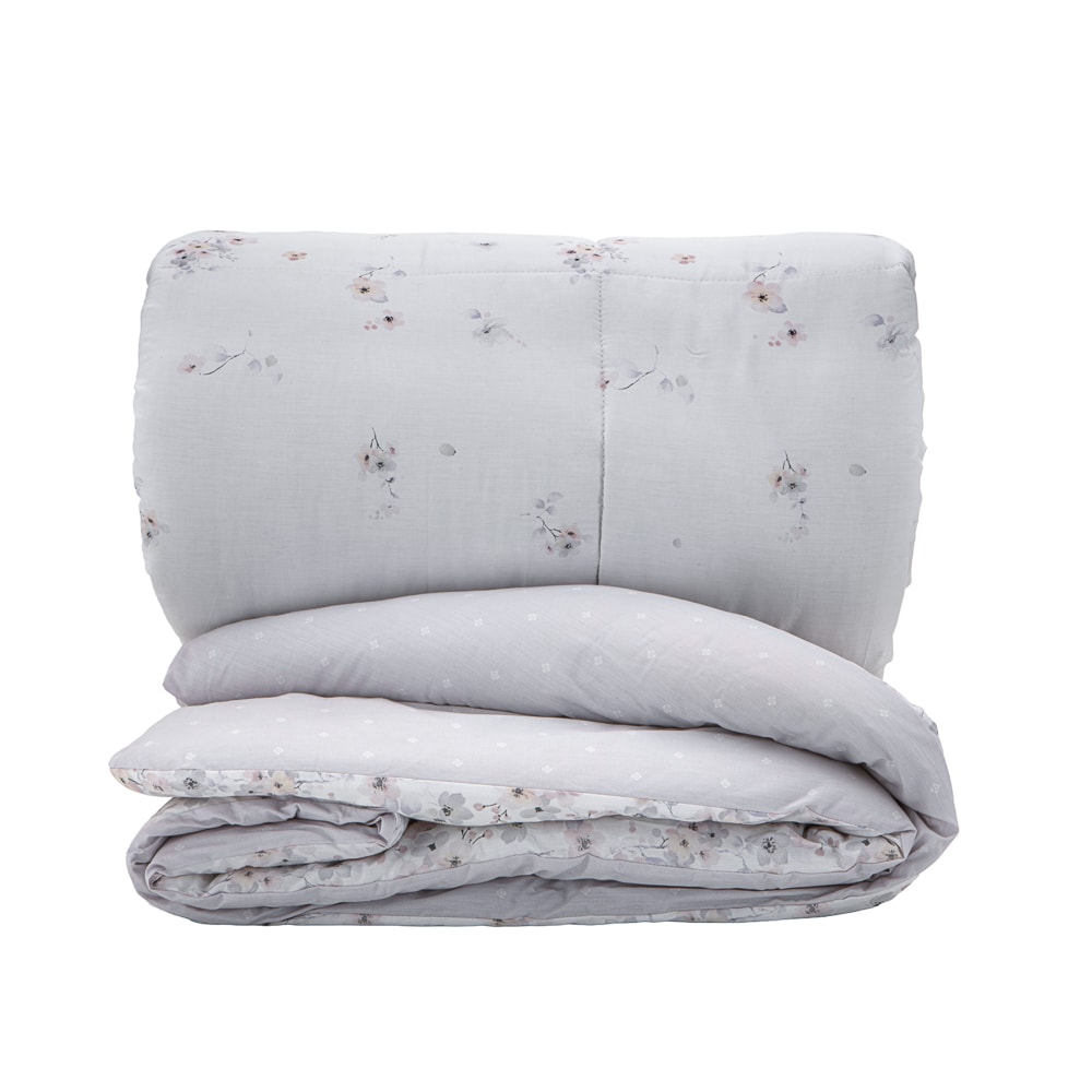 Edredom Casal Kacyumara Casa K Vida Bela Bizeli Dupla Face 100% Algodão Egípcio Percal 200 Fios