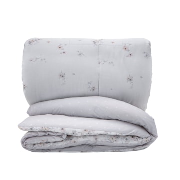 Edredom Casal Kacyumara Casa K Vida Bela Bizeli Dupla Face 100% Algodão Egípcio Percal 200 Fios