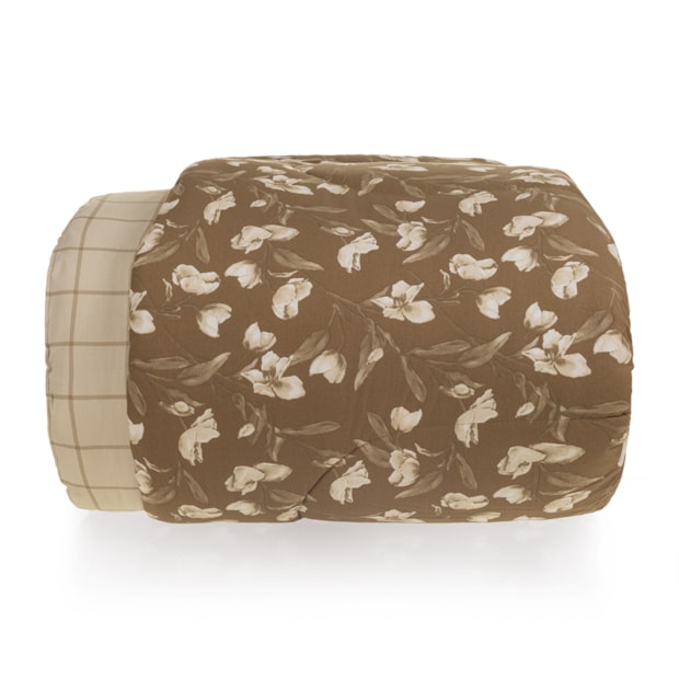 Edredom Casal Karsten Anabel Dupla Face 100% Algodão Fio Penteado Percal 200 Fios