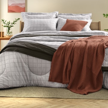 Edredom Casal Karsten Bento Dupla Face 100% Algodão 160 Fios