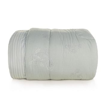 Edredom Casal Karsten Dália Dupla Face 100% Algodão Fio Penteado Percal 200 Fios