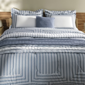 Edredom Casal Karsten Danton Dupla Face 100% Algodão Fio Penteado Percal 200 Fios