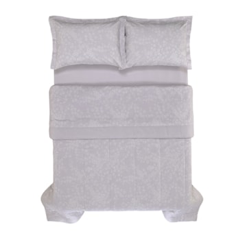 Edredom Casal Karsten Sophie Dupla Face 100% Algodão Percal 180 Fios