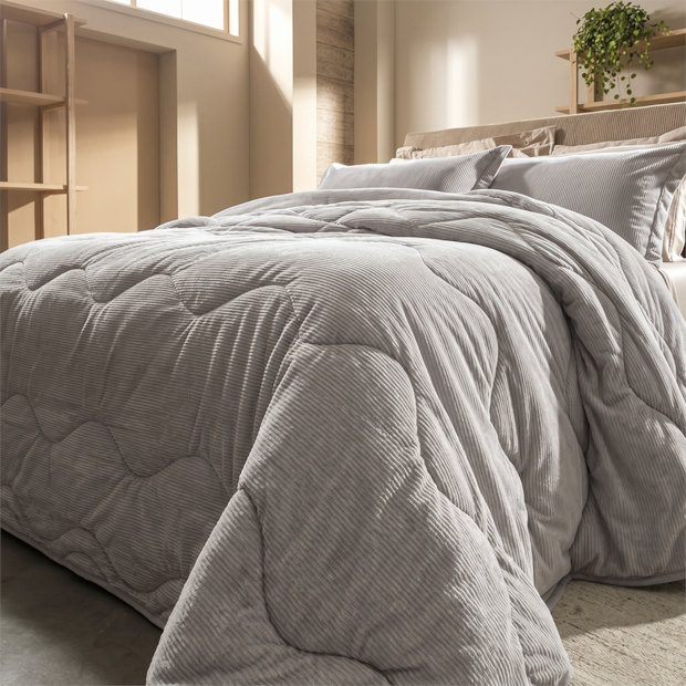 Edredom King Size Altenburg Blend Sense Boss Dupla Face Texturizado Fleece