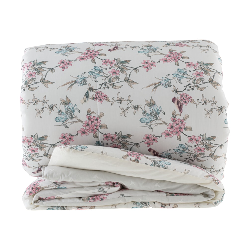 Edredom King Size Kacyumara Casa K Vida Bela Saviny Dupla Face 100% Algodão Egípcio Percal 200 Fios