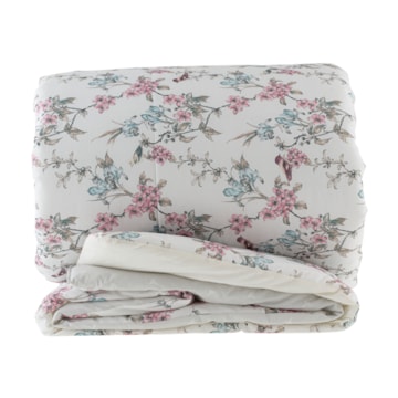 Edredom King Size Kacyumara Casa K Vida Bela Saviny Dupla Face 100% Algodão Egípcio Percal 200 Fios